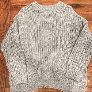 American Eagle Grey Oversized Sweater size small